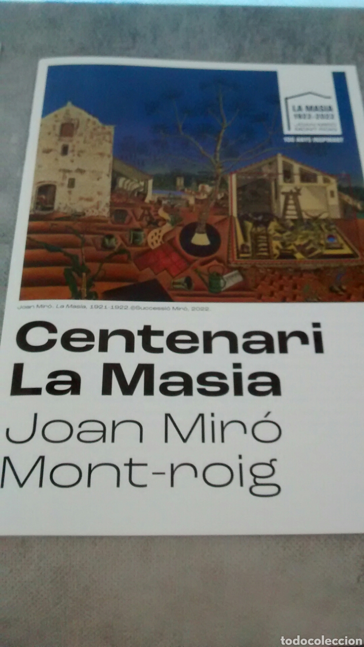 Folletos de turismo: CENTENARI LA MASIA JOAN MIRO MONT ROIG