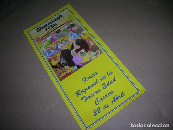 Tourismusbrosch&uuml;ren: Tr&iacute;ptico folleto. III Encuentro de participaci&oacute;n de la tercera edad en Castilla-La Mancha. A&ntilde;o 1991.