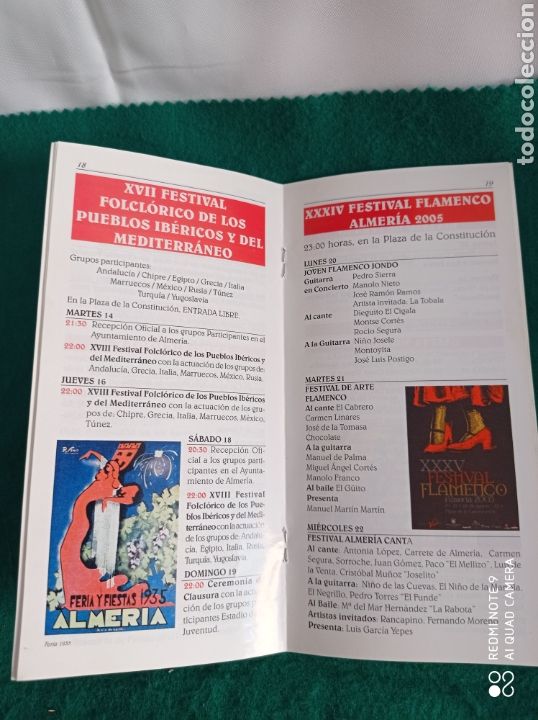 Folletos de turismo: ALMER&Iacute;A PROGRAMA OFICIAL DE FERIA 2001 - Foto 4