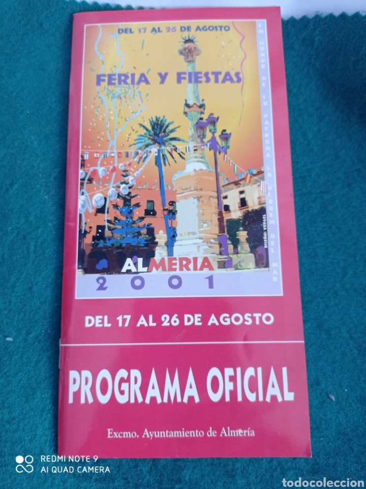 Folletos de turismo: ALMER&Iacute;A PROGRAMA OFICIAL DE FERIA 2001 - Foto 1