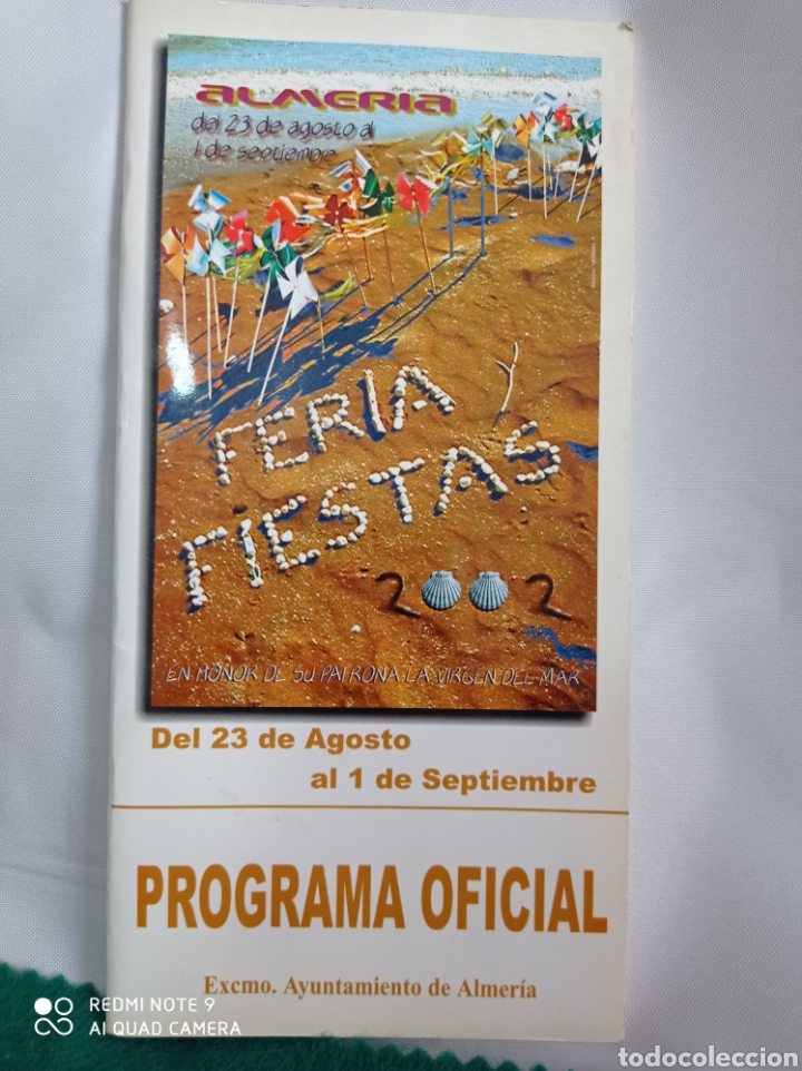 Folletos de turismo: ALMER&Iacute;A PROGRAMA OFICIAL DE FERIA 2002 - Foto 1