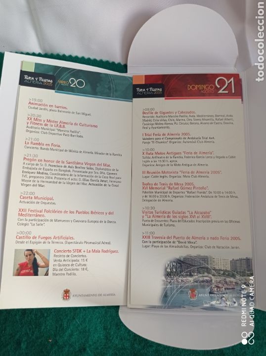 Folletos de turismo: ALMER&Iacute;A PROGRAMA OFICIAL DE FERIA 2005 - Foto 3