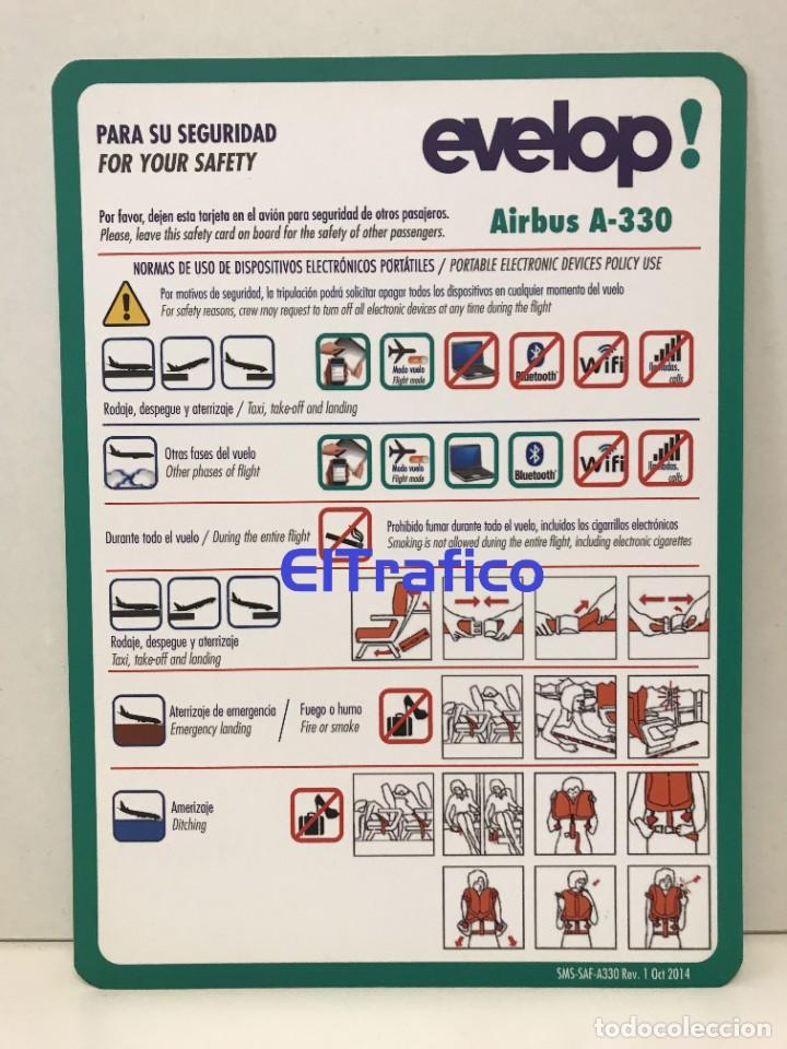 Tourismusbrosch&uuml;ren: FOR YOUR SAFETY EVELOP AIRBUS A330 PARA SU SEGURIDAD (1)
