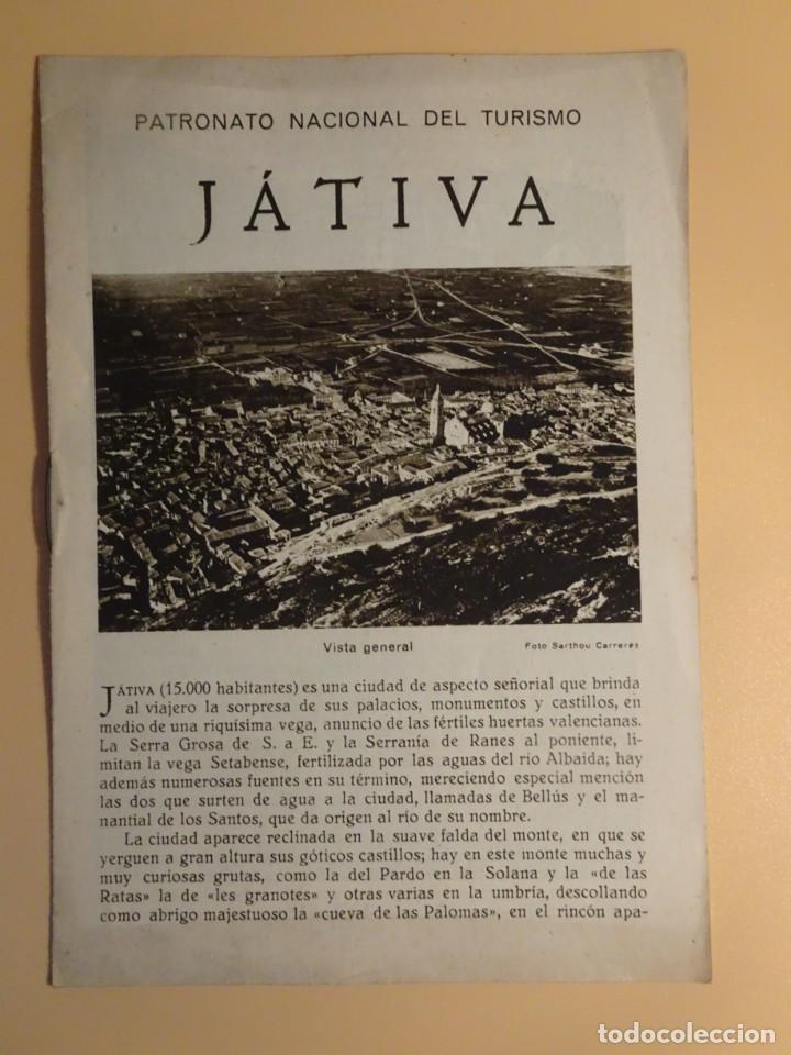 Tourismusbrosch&uuml;ren: J&Aacute;TIVA, FOLLETO DE LA REP&Uacute;BLICA ESPA&Ntilde;OLA, PATRONATO NACIONAL DEL TURISMO, VER FOTOS