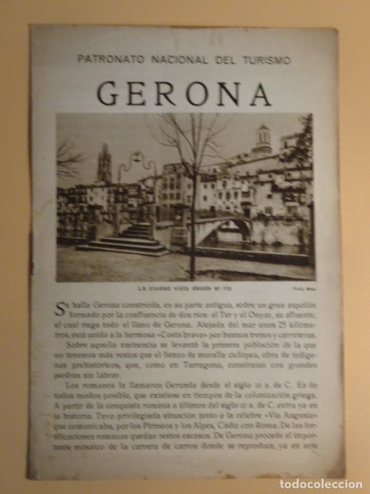 Tourismusbrosch&uuml;ren: GERONA, FOLLETO DE LA REP&Uacute;BLICA ESPA&Ntilde;OLA, PATRONATO NACIONAL DEL TURISMO, VER FOTOS