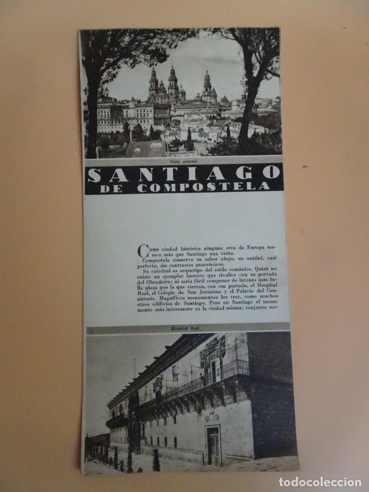 Travel Brochures: SANTIAGO DE COMPOSTELA , FOLLETO DE LA REP&Uacute;BLICA ESPA&Ntilde;OLA, PATRONATO NACIONAL DEL TURISMO ,VER FOTOS