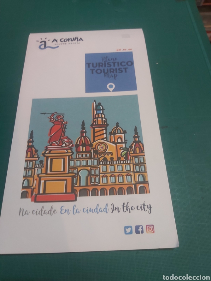 Folletos de turismo: Plano la Coru&ntilde;a tur&iacute;stico - Foto 2