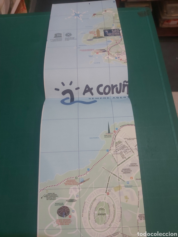 Folletos de turismo: Plano la Coru&ntilde;a tur&iacute;stico - Foto 1