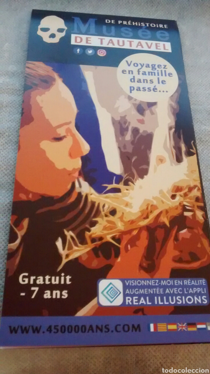 Folletos de turismo: MUSEE DE TAUTAVELL. PREHISTORIE.