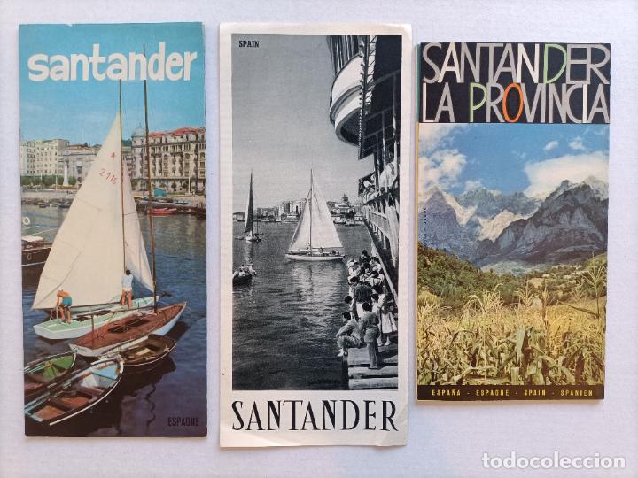 Folhetos de turismo: FOLLETOS SANTANDER A&Ntilde;OS 60