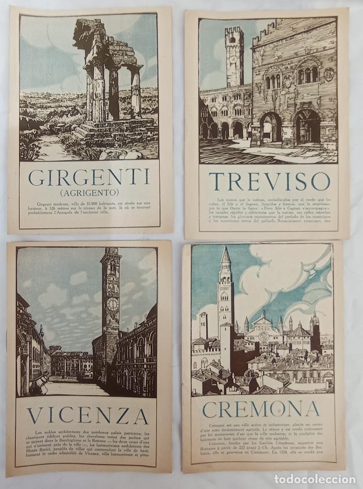 Tourismusbrosch&uuml;ren: ITALIA, 4 Folletos de Agrigento, Vizenza, Treviso, Cremona, a&ntilde;os 1930