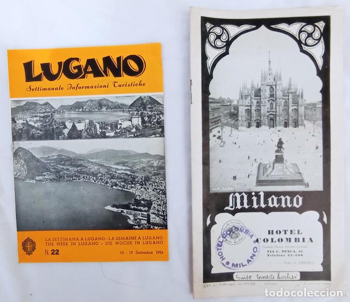 Folhetos de turismo: MIL&Aacute;N (folleto 1931) - LUGANO (folleto1954)