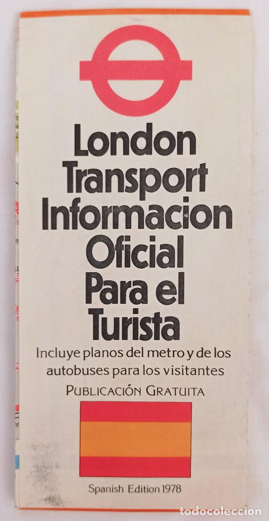 Travel Brochures: LONDON TRANSPORT, Spanish Edition 1978