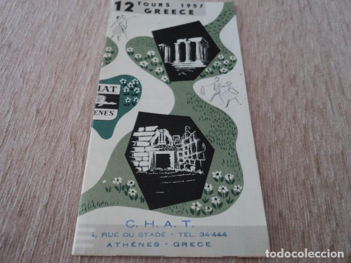Tourismusbrosch&uuml;ren: 12 tours greece 1957 en ingles