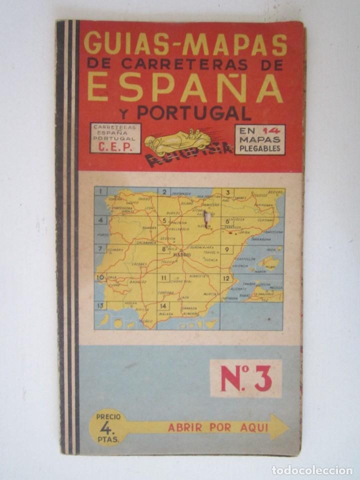 Tourismusbrosch&uuml;ren: MAPA ANTIGUO DE CARRETERAS DE ESPA&Ntilde;A Y PORTUGAL