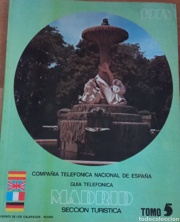 Folhetos de turismo: Gu&iacute;a telef&oacute;nica Madrid secci&oacute;n tur&iacute;stica 1978
