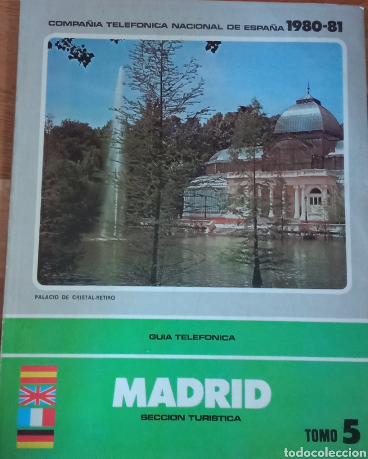 Folhetos de turismo: Gu&iacute;a telef&oacute;nica de Madrid tur&iacute;stica 1980 - 1981