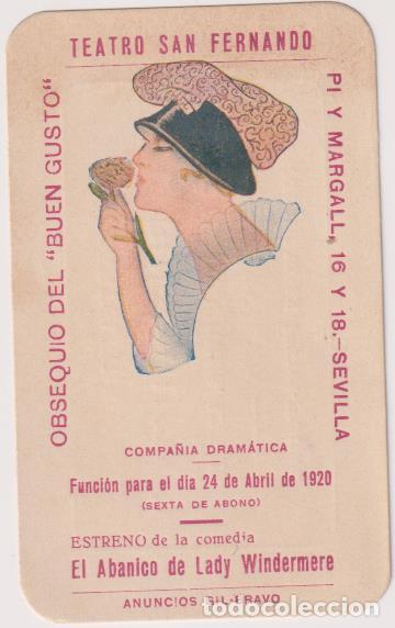 Brochures de tourisme: Programa. El Abanico de Lady Windermere. Teatro S. Fernando, Sevilla 24-Abr-1920