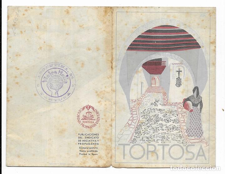 Folletos de turismo: Folleto Turistico. Tortosa Publicaciones del Sindicato de Iniciativa y Propaganda