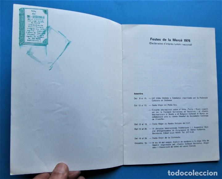 Folletos de turismo: PROGRAMA FIESTAS DE LA MERC&Egrave; 1976. BARCELONA. - Foto 2