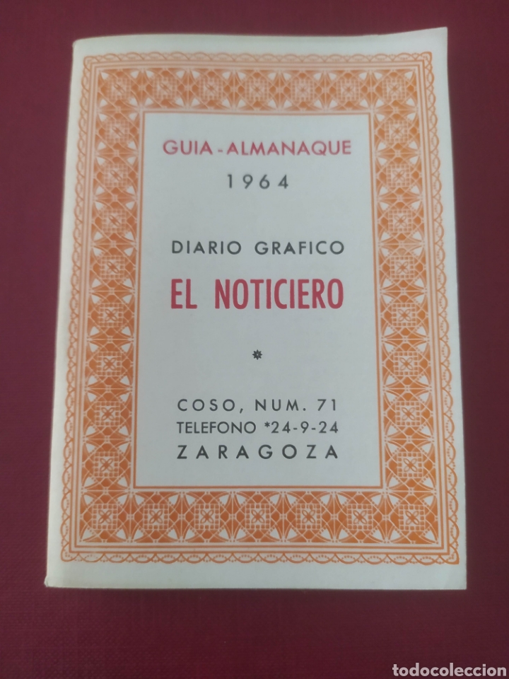 Travel Brochures: Guia-Almanaque Zaragoza 1964