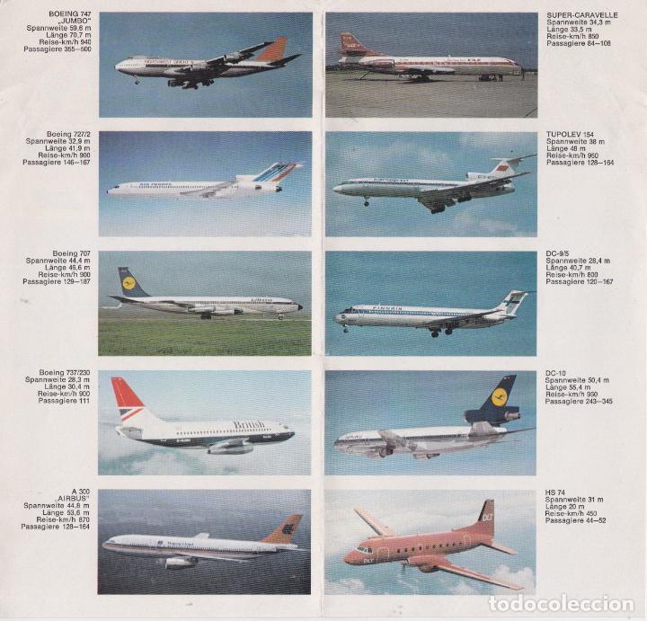 Travel Brochures: ANTIGUO FOLLETO PUBLICITARIO COMPA&Ntilde;IA A&Eacute;REA FLUGHAFEN HAMBURB