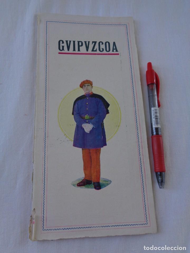 Tourismusbrosch&uuml;ren: ANTIGUO FOLLETO TURISTICO DE GUIPUZCOA Y SU PROVINCIA CON MAPA Y FOTOGRAFIAS - A&Ntilde;OS 30