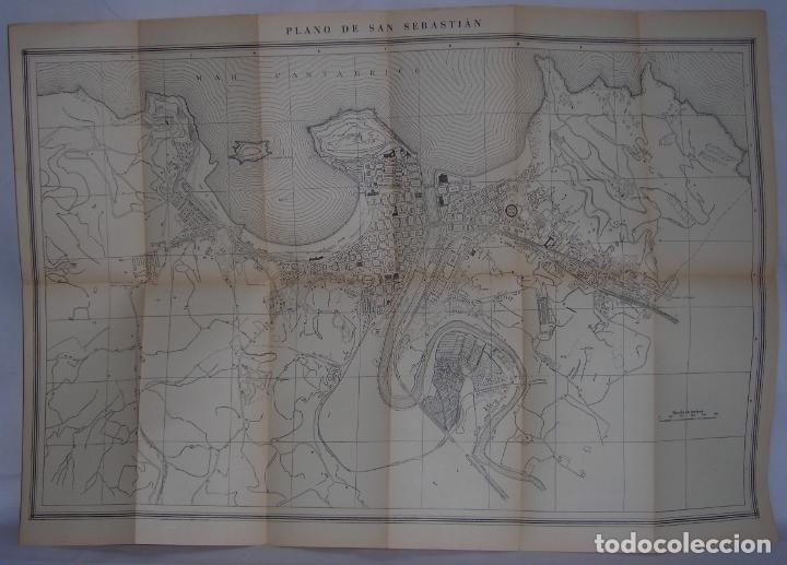 Tourismusbrosch&uuml;ren: San Sebasti&aacute;n Plano de la ciudad y datos informativos Patronato Nacional Turismo PNT 1930