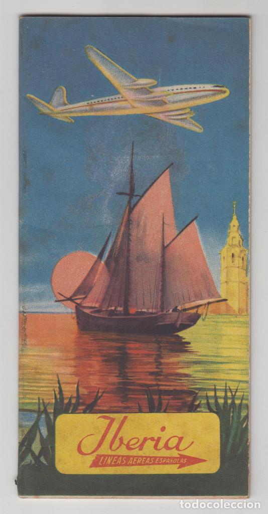 Travel Brochures: Folleto de Rutas A&eacute;reas de Iberia, L&iacute;neas A&eacute;reas Espa&ntilde;olas, 1953