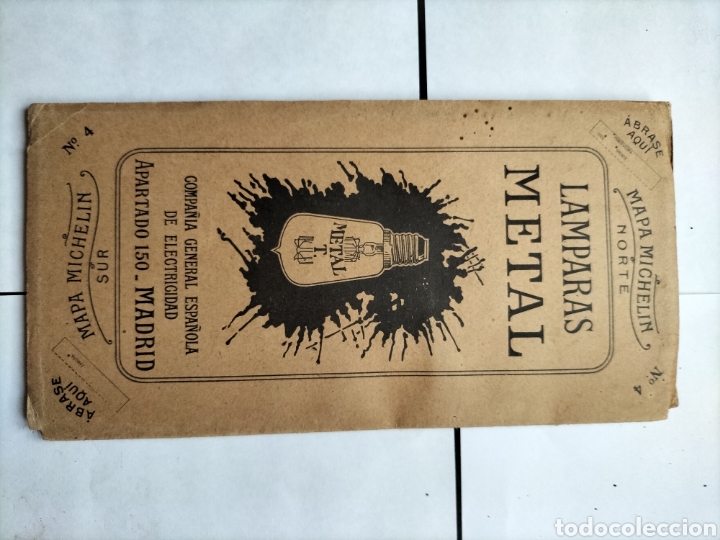 Folletos de turismo: ANTIGUO MAPA MICHEL&Iacute;N ESPA&Ntilde;A - Foto 2