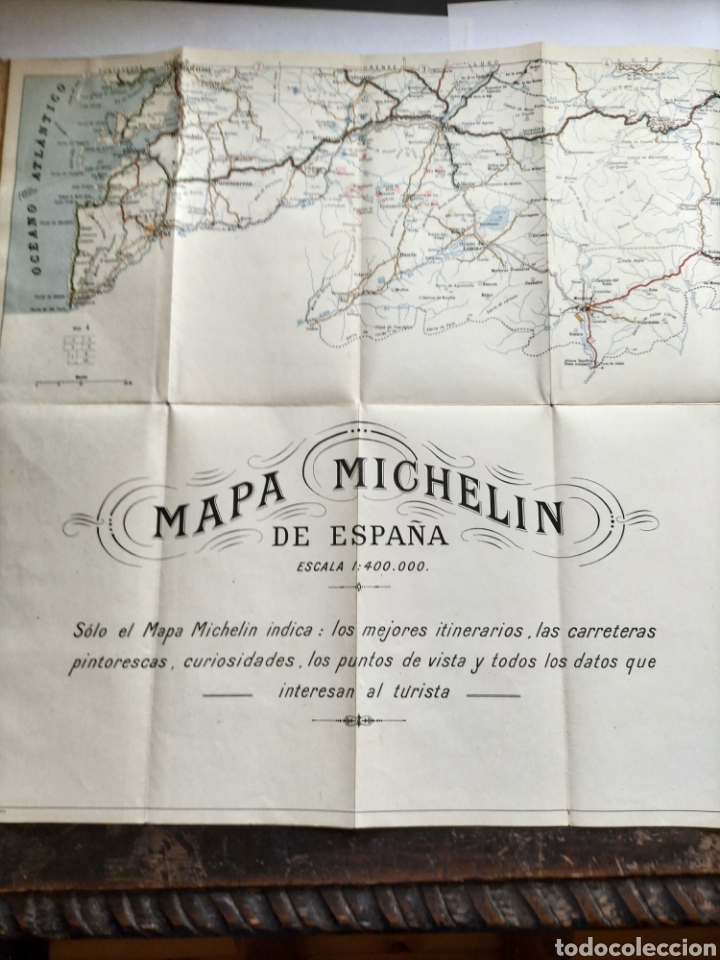 Folletos de turismo: ANTIGUO MAPA MICHEL&Iacute;N ESPA&Ntilde;A - Foto 4