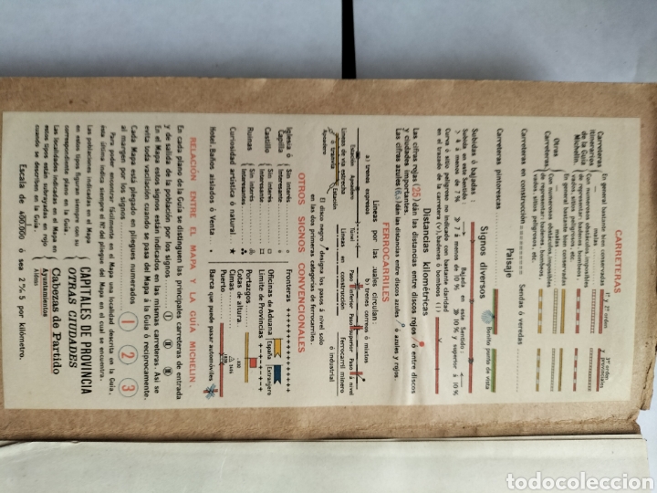 Folletos de turismo: ANTIGUO MAPA MICHEL&Iacute;N ESPA&Ntilde;A - Foto 6
