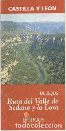 Brochures de tourisme: FOLLETO TURISTICO. CASTILLA Y LEON. BURGOS. VALLE DE SEDANO Y LA LORA A-FOTUR-1192,2