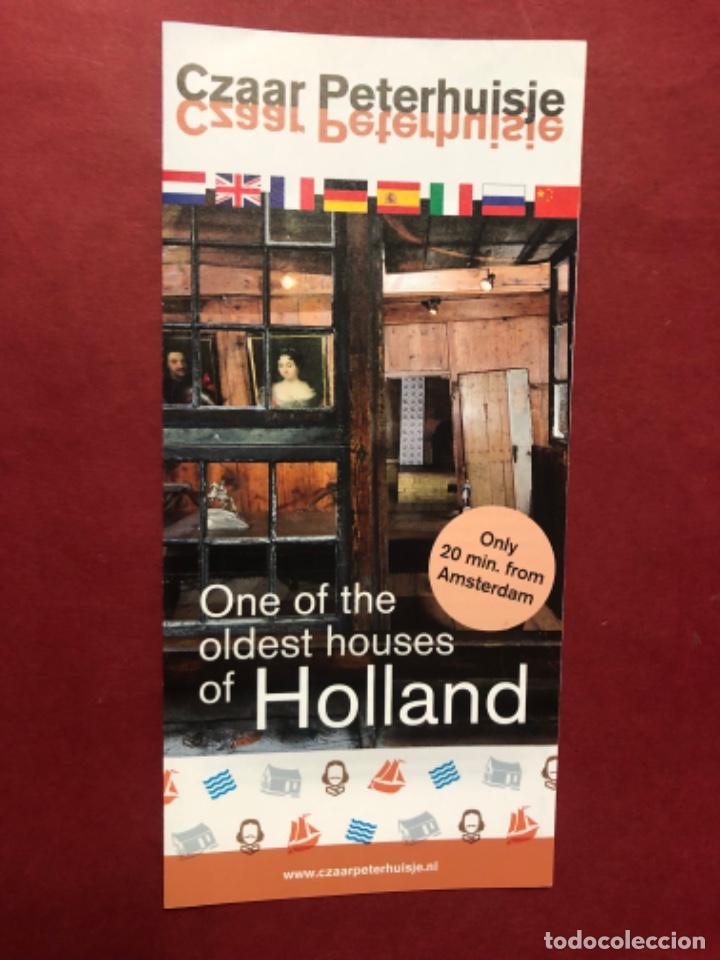 Folhetos de turismo: FOLLETO CASA DEL ZAR PEDRO EN ZAANDAM, HOLANDA, EN ESPA&Ntilde;OL Y + IDIOMAS,