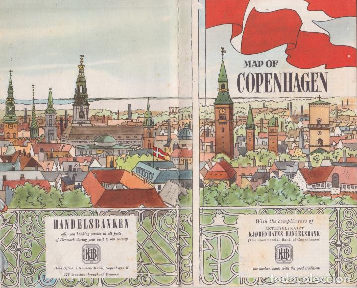 Travel Brochures: FOLLETO MAPA DE COPENHAGEN (DINAMARCA) MAPA METRO - QUE VER - DESPLEGABLE