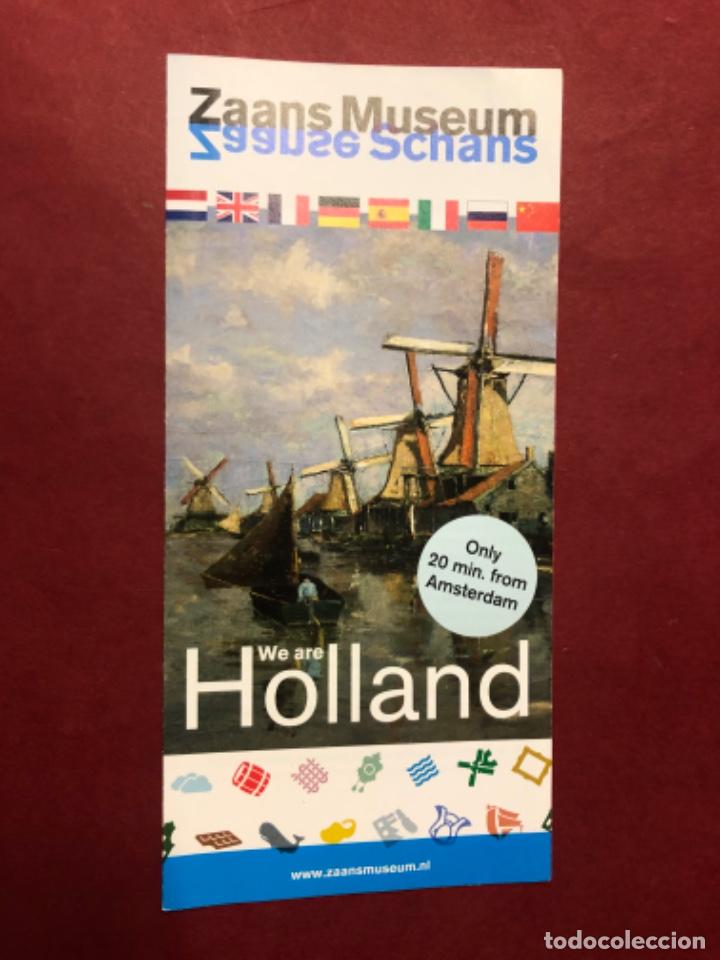 Folhetos de turismo: FOLLETO ZAANS MUSEUM, ZAANSE SCHANS, HOLANDA, EN ESPA&Ntilde;OL Y + IDIOMAS