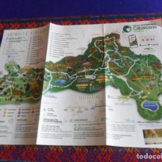 Folletos de turismo: PLANO PARQUE DE LA NATURALEZA DE CABÁRCENO EN CANTABRIA. 33X24 CMS.. Lote 362280960