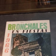 Foglietti di turismo: PROGRAMA DE FIESTAS DE BRONCHALES 1966. Lote 362364000