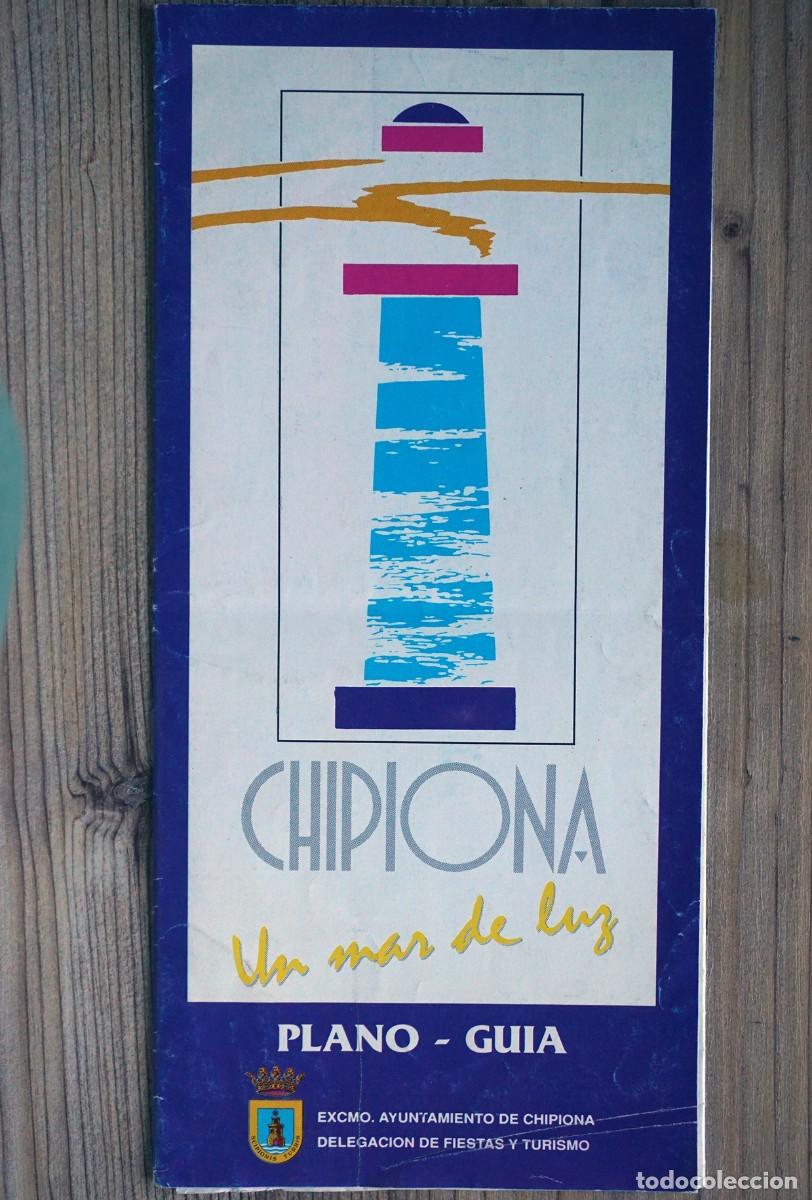 Folhetos de turismo: CHIPIONA C&Aacute;DIZ PLANO GU&Iacute;A CALLEJERO PROSPECTO TUR&Iacute;STICO
