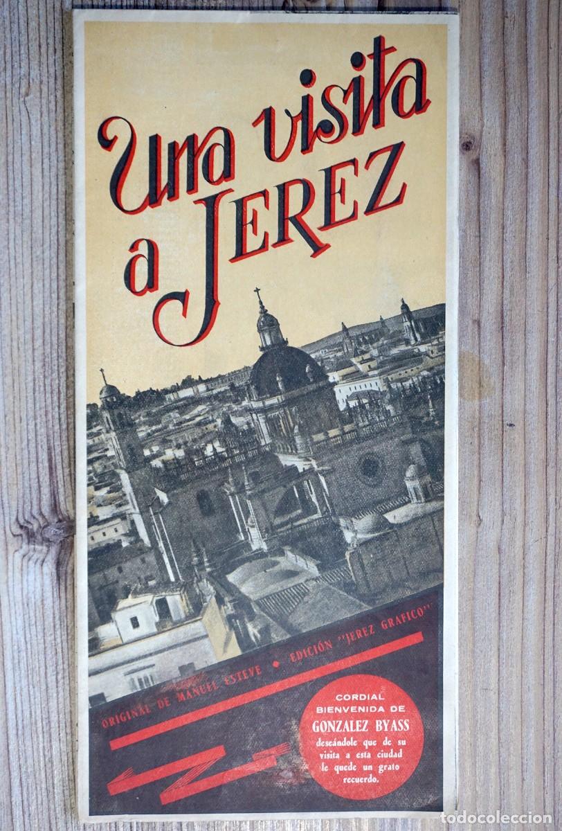 Travel Brochures: UNA VISITA A JEREZ C&Aacute;DIZ PROSPECTO TUR&Iacute;STICO PLANO GU&Iacute;A CALLEJERO