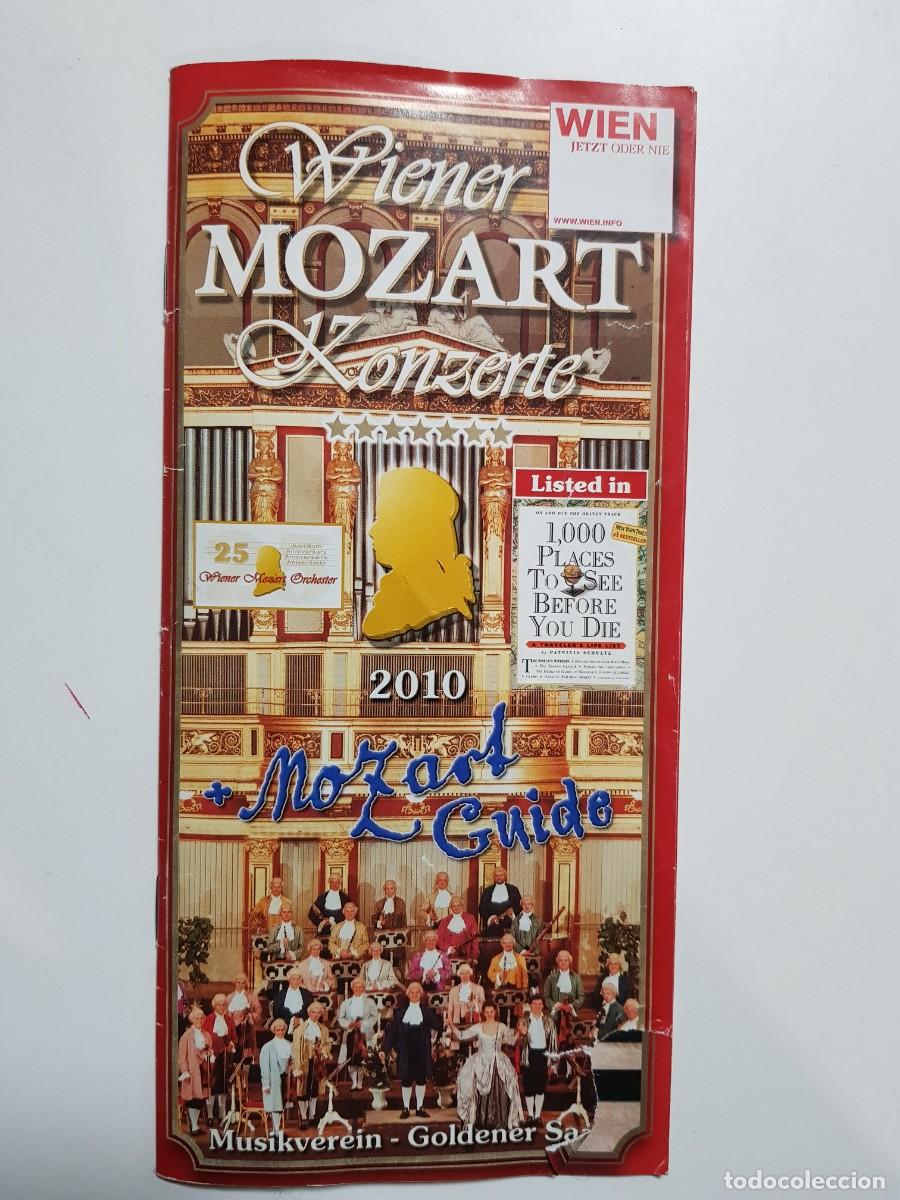 Tourismusbrosch&uuml;ren: FOLLETO CONCIERTO DE MOZART EN VIENA. 2010. MOZART GUIDE