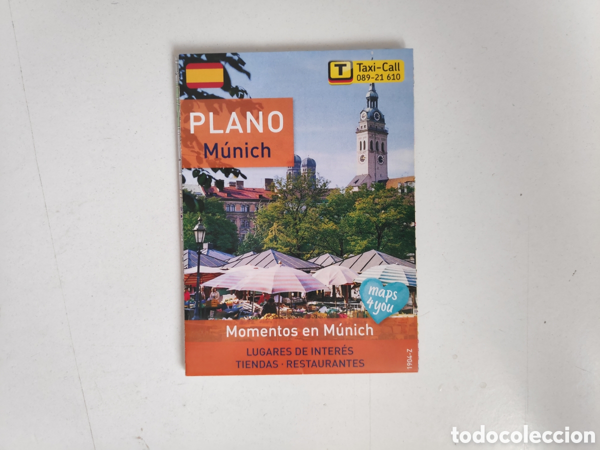 Folletos de turismo: Mapa Plano de Munich. Folleto - Foto 1