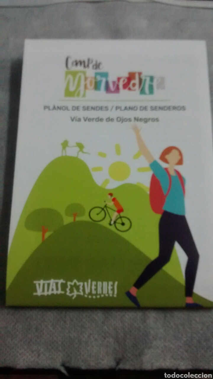 Tourismusbrosch&uuml;ren: CAMP DE MORVEDRE. VIA VERDE DE OJOS NEGROS. PLANO DE SENDEROS DESPLEGABLE (A1)