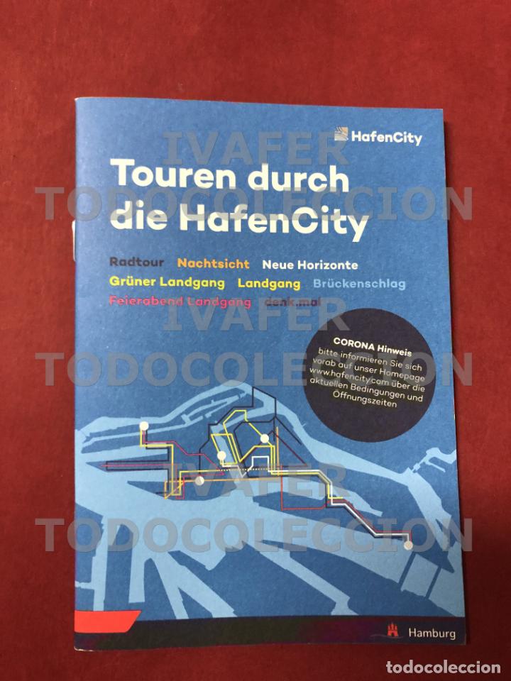 Folletos de turismo: FOLLETO TURISTICO DE RECORRIDOS POR HAFENCITY EN DUSSELDORF, ALEMANIA, NUEVA ZONA DE OCIO Y CULTURA,