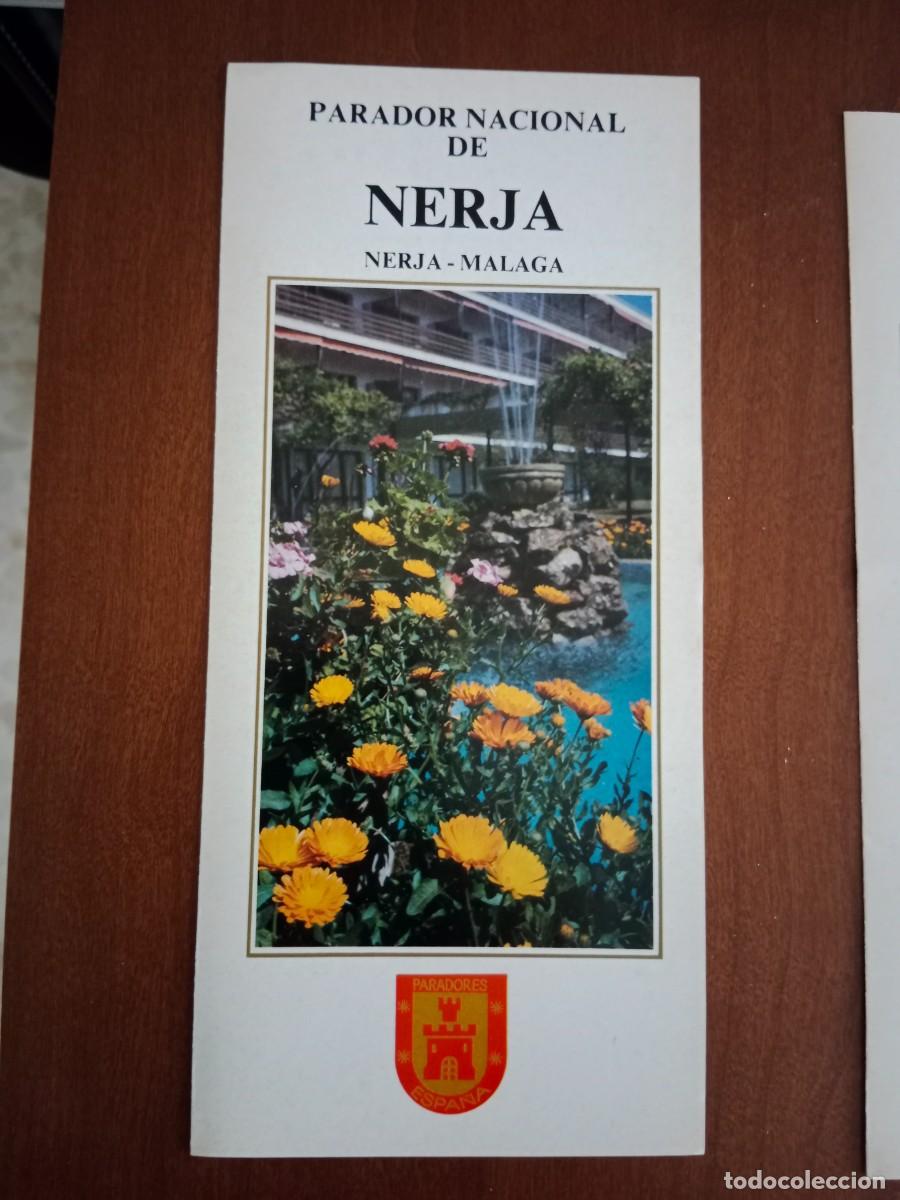 Tourismusbrosch&uuml;ren: FOLLETO DE TURISMO - DIPTICO - PARADOR NACIONAL - NERJA ( MALAGA ) - 1984