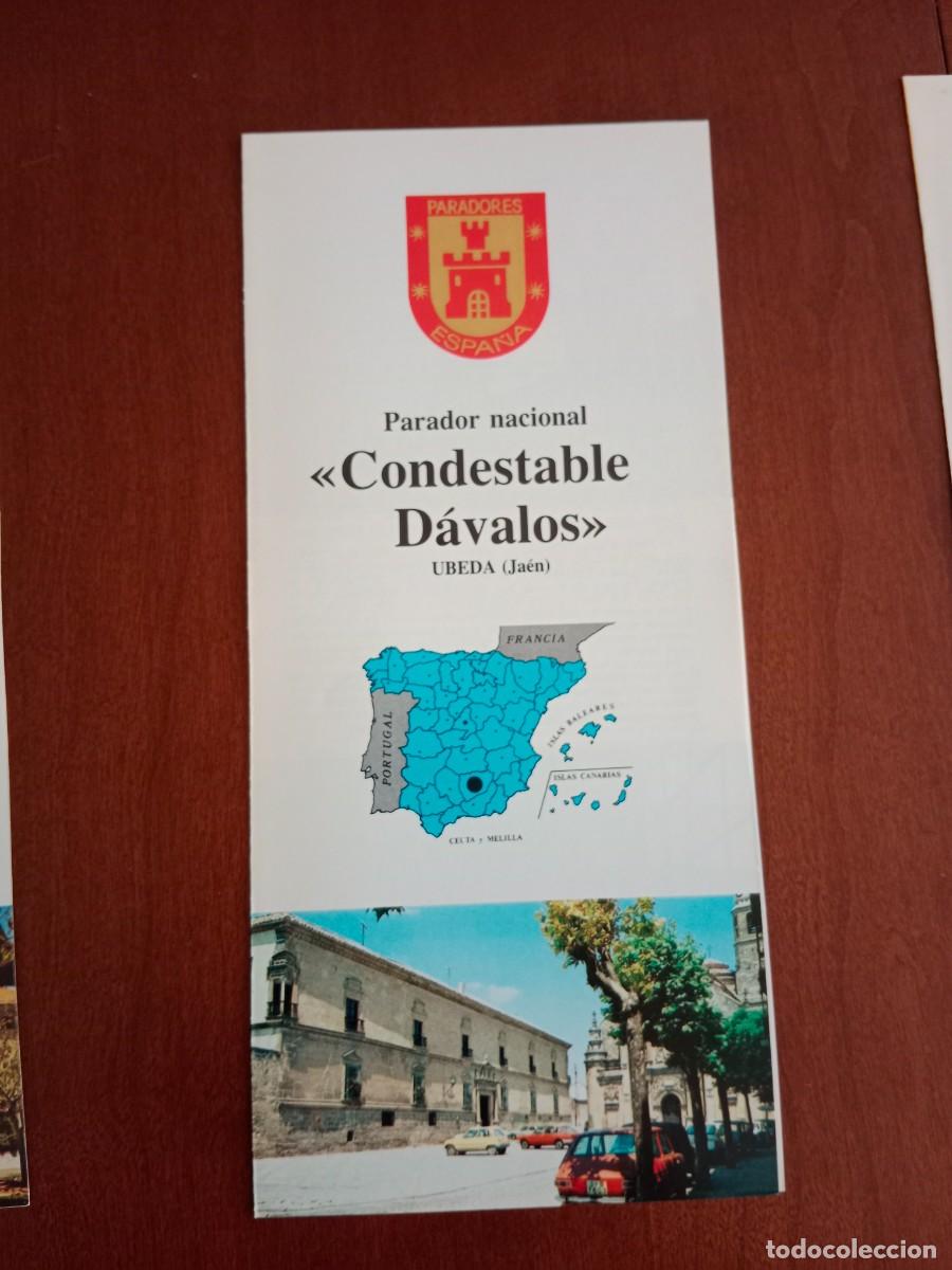 Tourismusbrosch&uuml;ren: FOLLETO DE TURISMO - DIPTICO - PARADOR NACIONAL - CONDESTABLE DAVALOS - UBEDA ( JAEN ) 1981