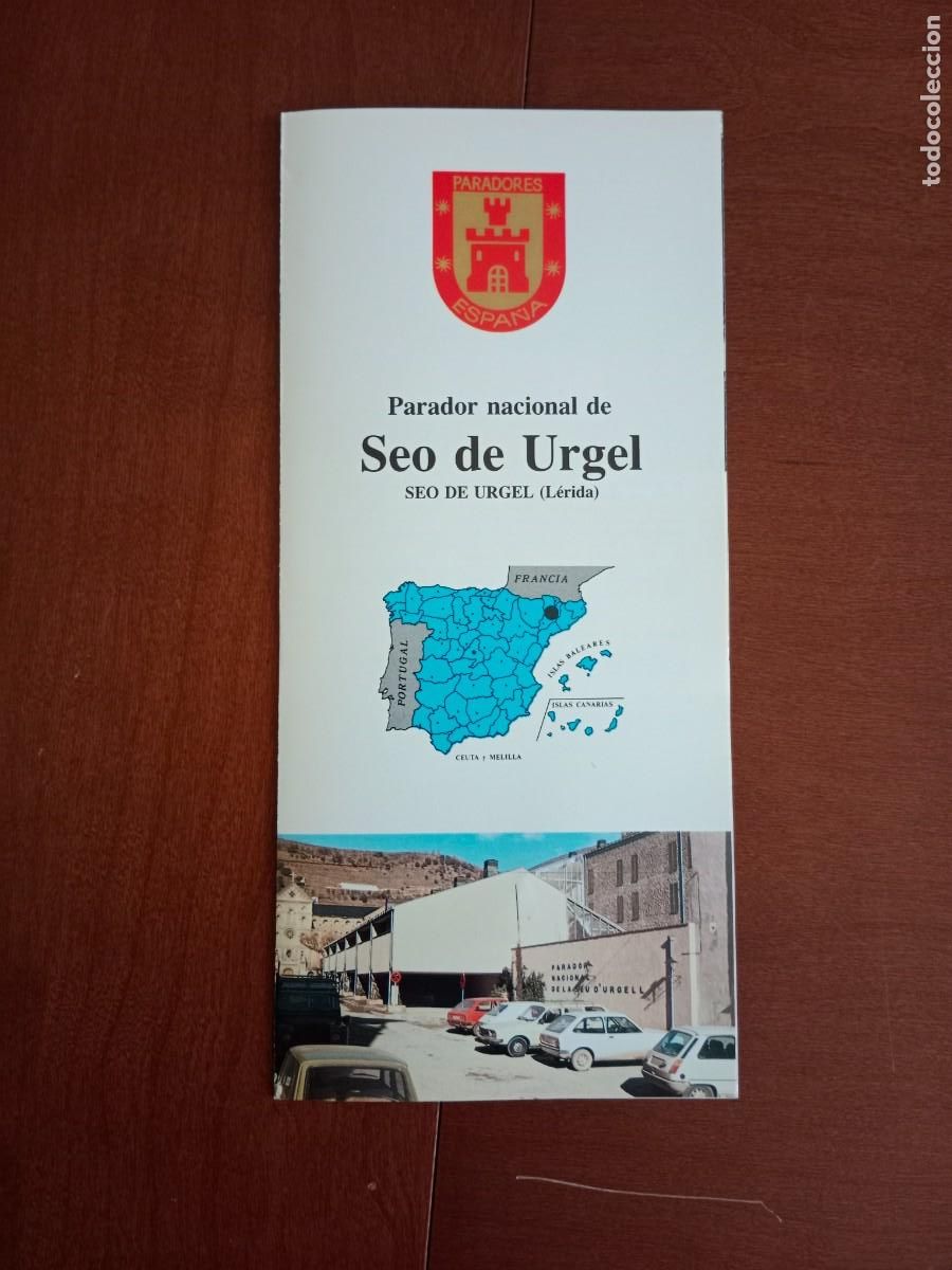 Tourismusbrosch&uuml;ren: FOLLETO DE TURISMO - DIPTICO - PARADOR NACIONAL - SEO DE URGEL ( LERIDA ) - 1981