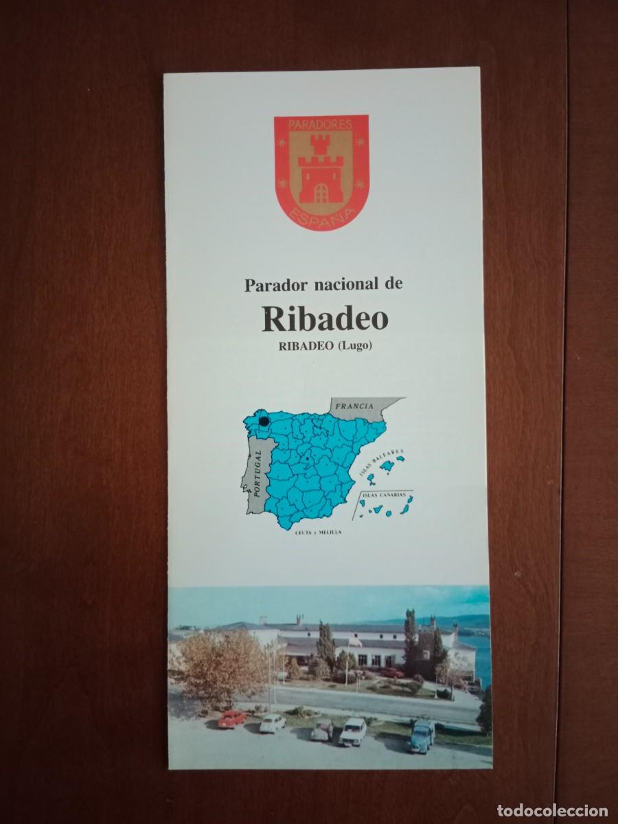 Tourismusbrosch&uuml;ren: FOLLETO DE TURISMO - DIPTICO - PARADOR NACIONAL - RIBADEO - ( LUGO ) - 1981