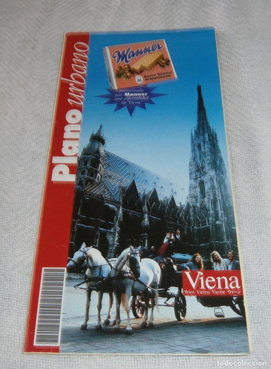 Tourismusbrosch&uuml;ren: folleto con planos de Viena en espa&ntilde;ol a&ntilde;o 1994
