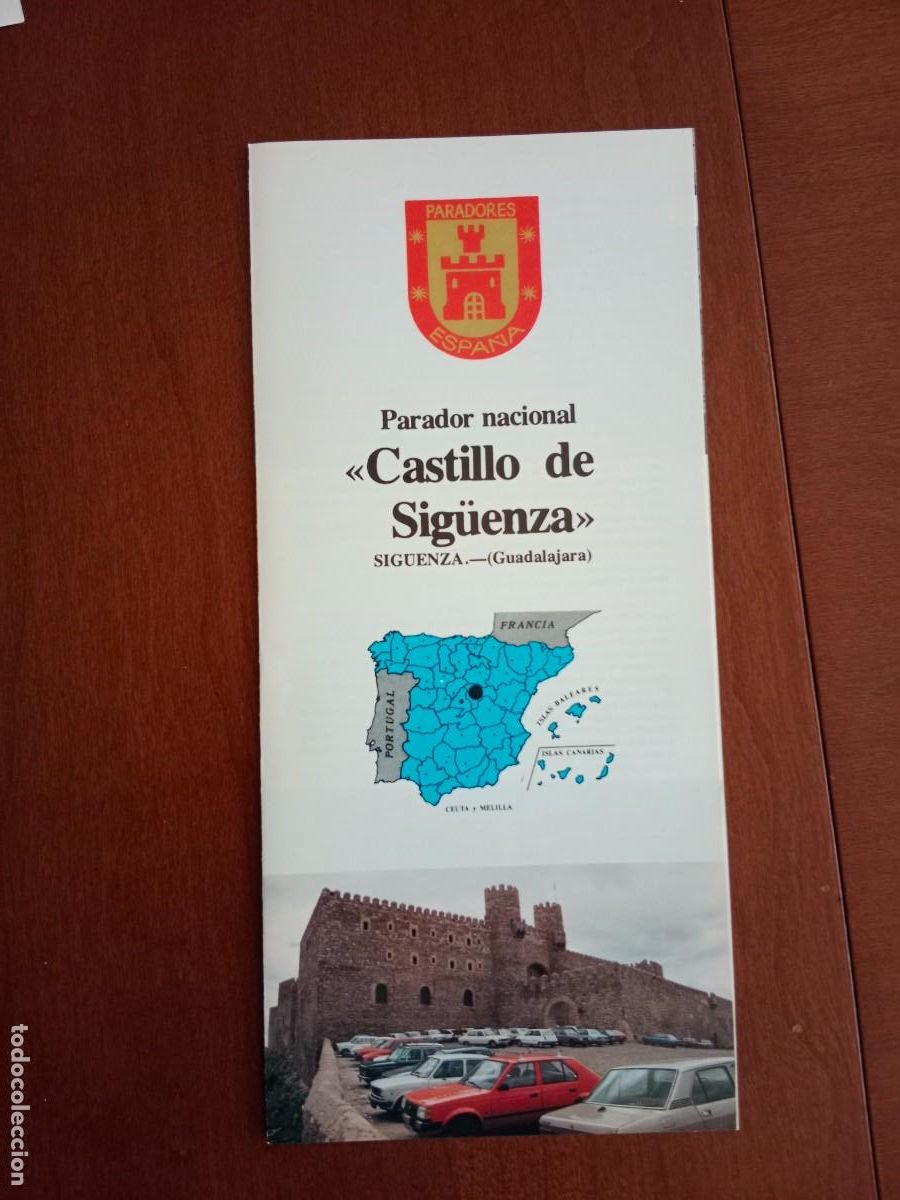 Tourismusbrosch&uuml;ren: FOLLETO DE TURISMO - DIPTICO - PARADOR NACIONAL - CASTILLO DE SIGUENZA - GUADALAJARA - 1981